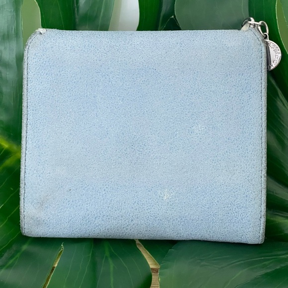 Stella McCartney Falabella Small Flap Wallet powder blue silver hardware - Picture 2 of 15